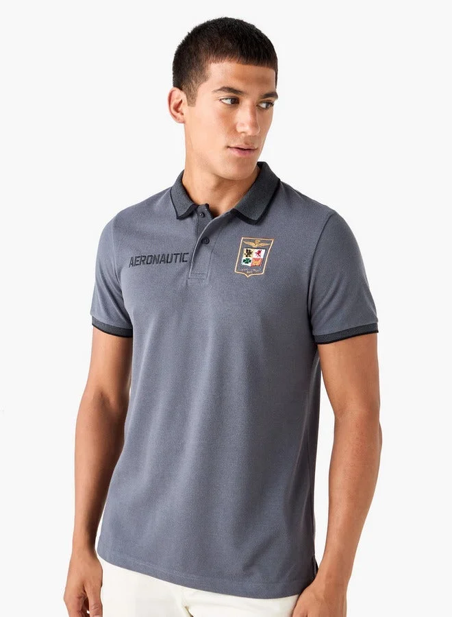 Splash FAV Embroidered Polo T-shirt with Short Sleeves